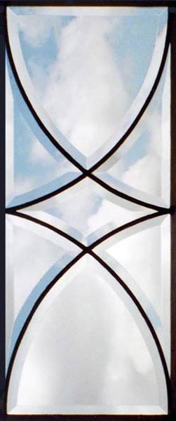 Colonial style all-beveled custom sidelight window