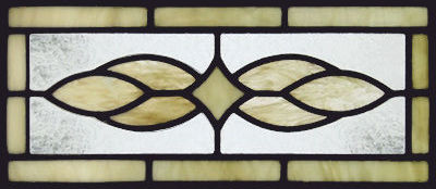 Custom stained and leaded glass Victorian window