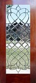 mahogany door with chbd33ld leaded glass bevel window