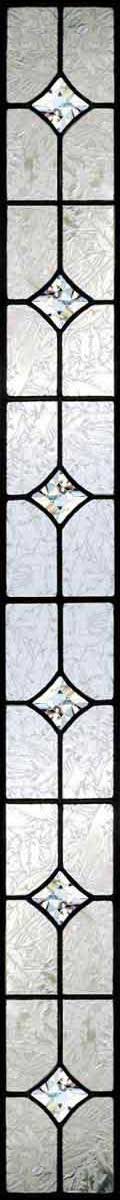 ZOOM to beveled stars leaded glass sidelight window