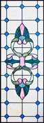 Custom stained and leaded glass Vic51 Victorian style window