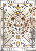 Custom Victorian style leaded glass window