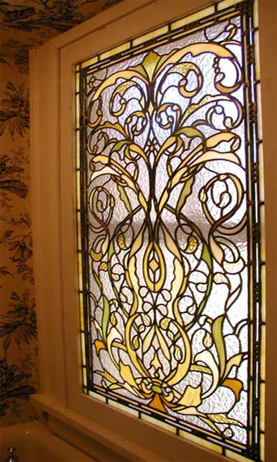 spokane custom stained glass privacy window