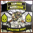 airborne ranger stained and leaded glass custom designed windows