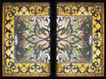 HRHC stained and leaded glass Victorian style window