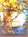 Reproduction of Tiffany Tree stained glass window