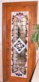 Victorian style stained and leaded glass custom door window custom design
