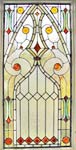 Visconte custom stained and leaded glass Victorian style window